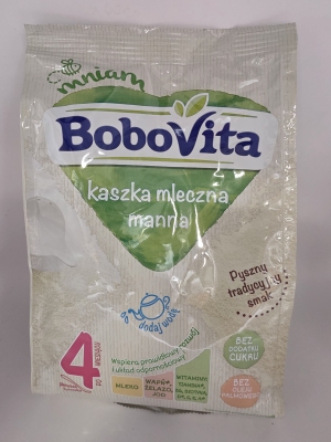 BOBOVITA KASZKA MANNA BEZ CUKRU 230G/1 SZT