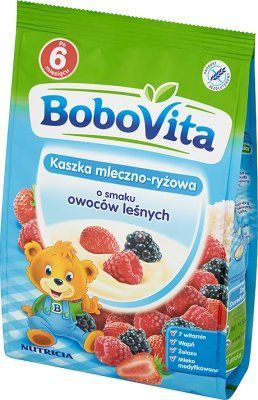 BOBOVITA KASZKA MLECZNO RYZ OWOCE LESNE 230G\1szt