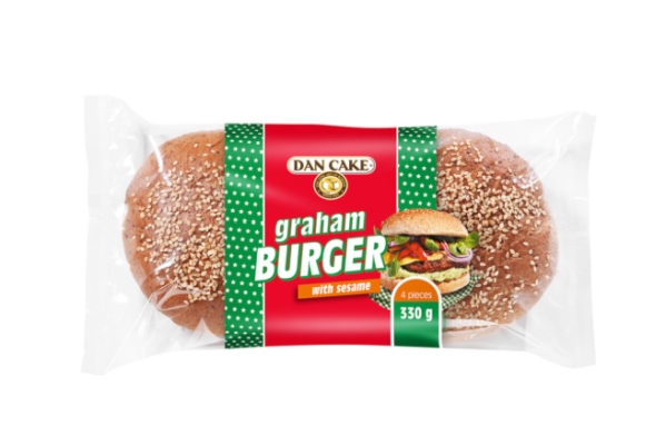 DAN CAKE BULKA GRAHAM BURGER 330 G\1szt
