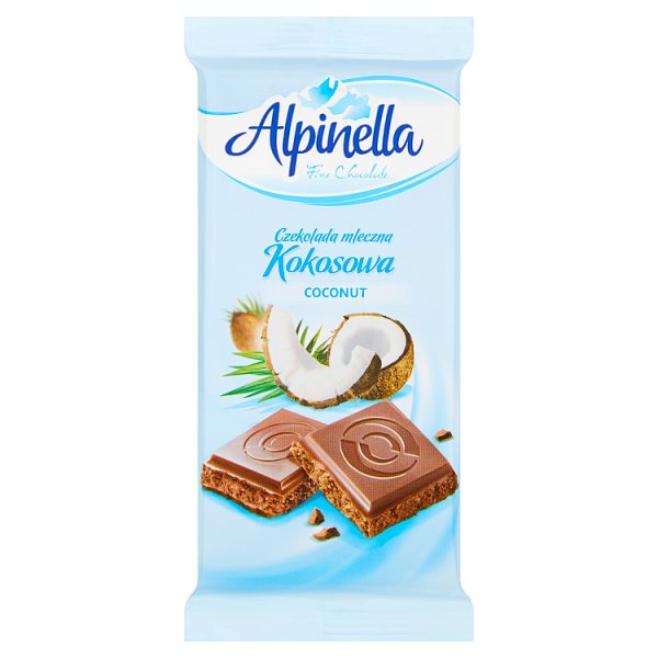 ALPINELLA CZEKOLADA MLECZNA KOKOS 90G\21szt