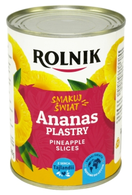 ROLNIK ANANASY PLASTRY 560G