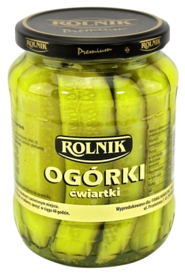 ROLNIK OGORKI KONSERWOWE CWIARTKI 670G