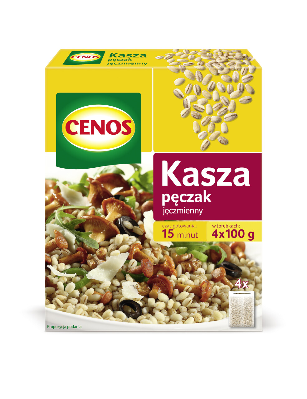 CENOS KASZA JECZMIENNA PECZAK 4*100G/12 SZT