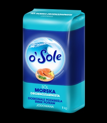 CENOS O"SOLE SOL MORSKA JODOWANA DROBNOZIARNISTA 1KG