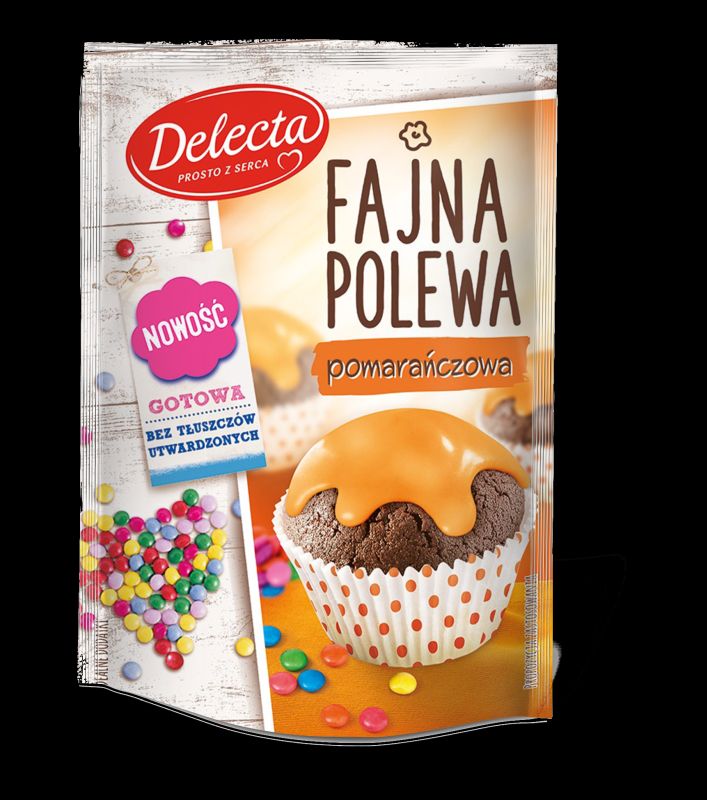 DELECTA POLEWA POMARANCZOWA 80G\1szt