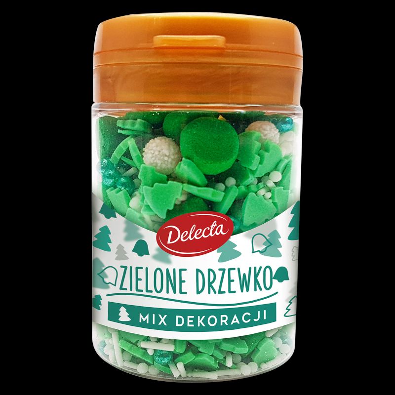 DELECTA DEKORACJE ZIELONE DRZEWKO 55G\1szt