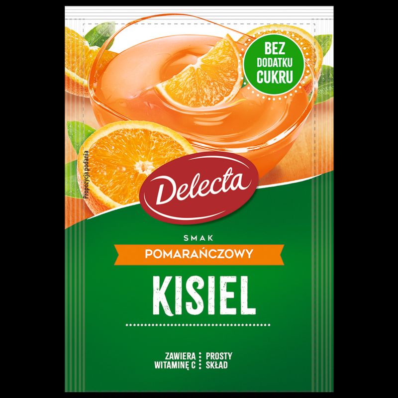 DELECTA KISIEL POMARANCZOWY 38G\1szt