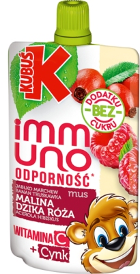 KUBUS IMMUNO MUS MALINA DZIKA ROZA 100G\12szt