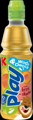 KUBUS PLAY JABLKO BRZOSKWINIA 400ML SK/12 SZT
