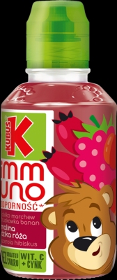 KUBUS SOK IMMUNO MALINA ACEROLA DZIKA ROZA 200ML SK/6 SZT