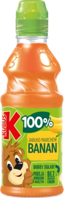 KUBUS SOK BANAN MARCHEW JABLKO 300ML SK/12 SZT