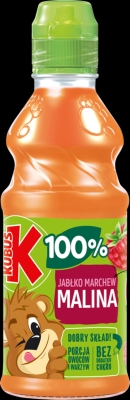 KUBUS SOK MALINA MARCHEW JABLKO 300ML SK/12 SZT