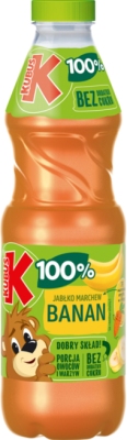 KUBUS SOK BANAN MARCHEW JABLKO 850ML SK/6 SZT