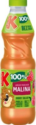 KUBUS SOK MARCHEW MALINA JABLKO 850ML SK/6 SZT
