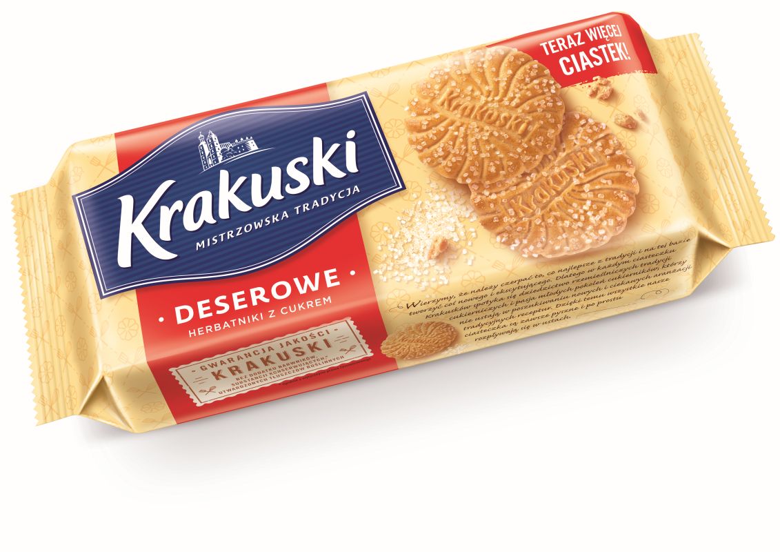 KRAKUSKI CIASTKA DESEROWE Z CUKREM 200G\1szt