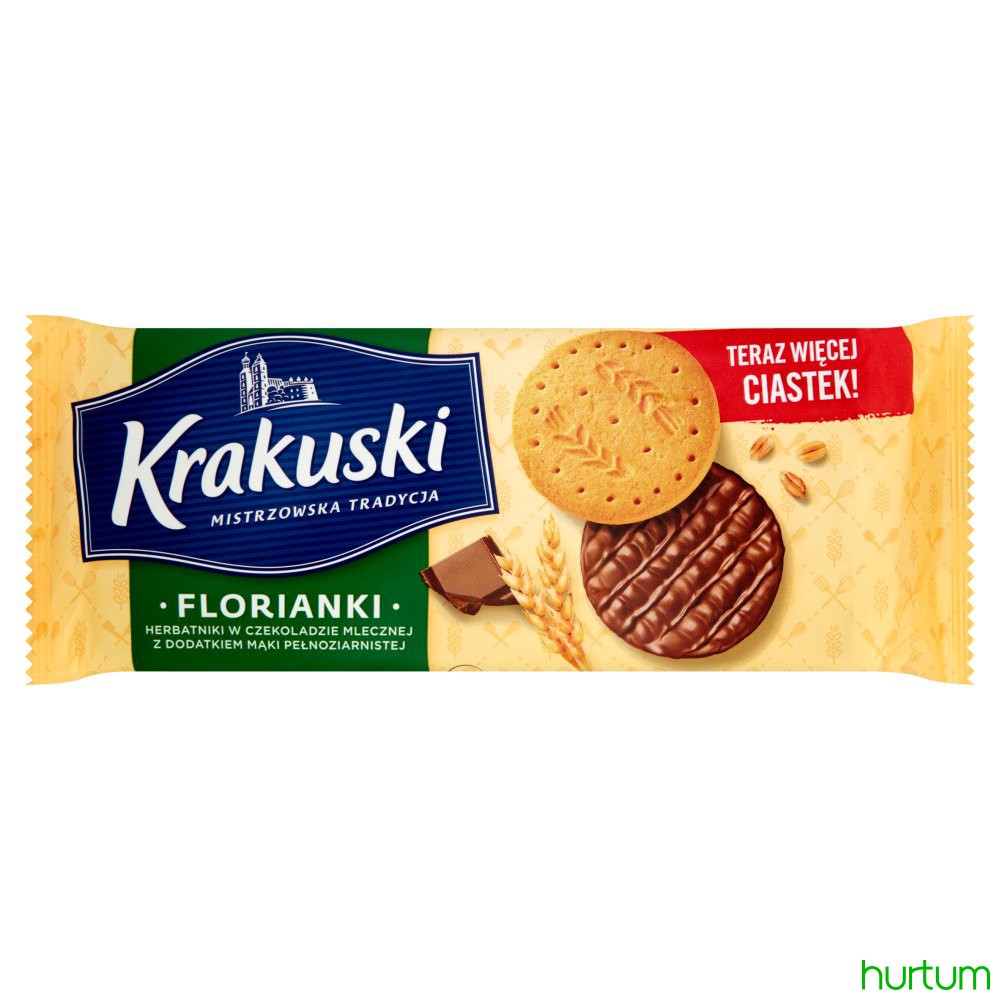 KRAKUSKI CIASTKA FLORIANKI W CZEKOLADZIE 171G\1szt