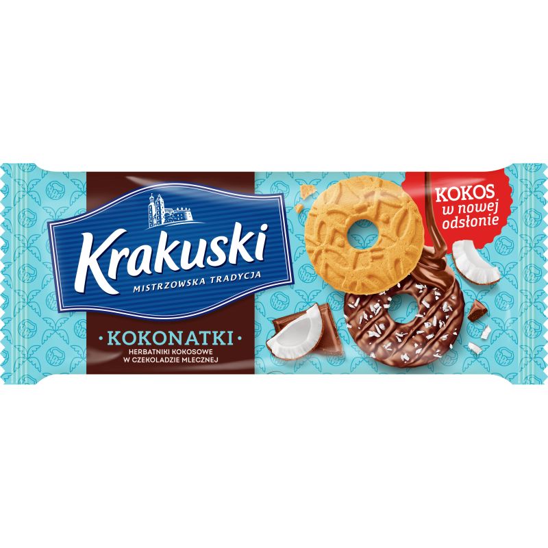 KRAKUSKI HERBATNIKI KOKONATKI 174G\1szt