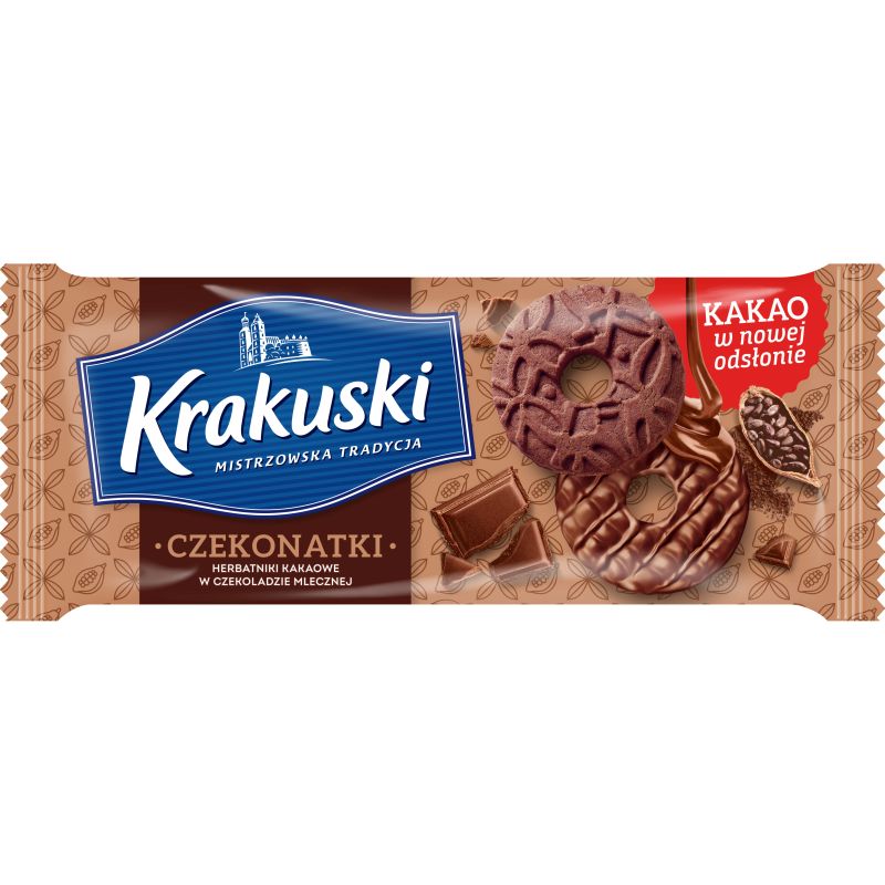 KRAKUSKI HERBATNIKI CZEKONATKI 165G\1szt