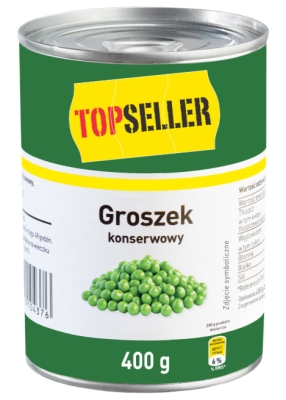 TOPSELLER GROSZEK KONSERWOWY 400G/10 SZT