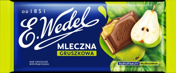 WEDEL CZEKOLADA MLECZNA GRUSZKOWA 100G