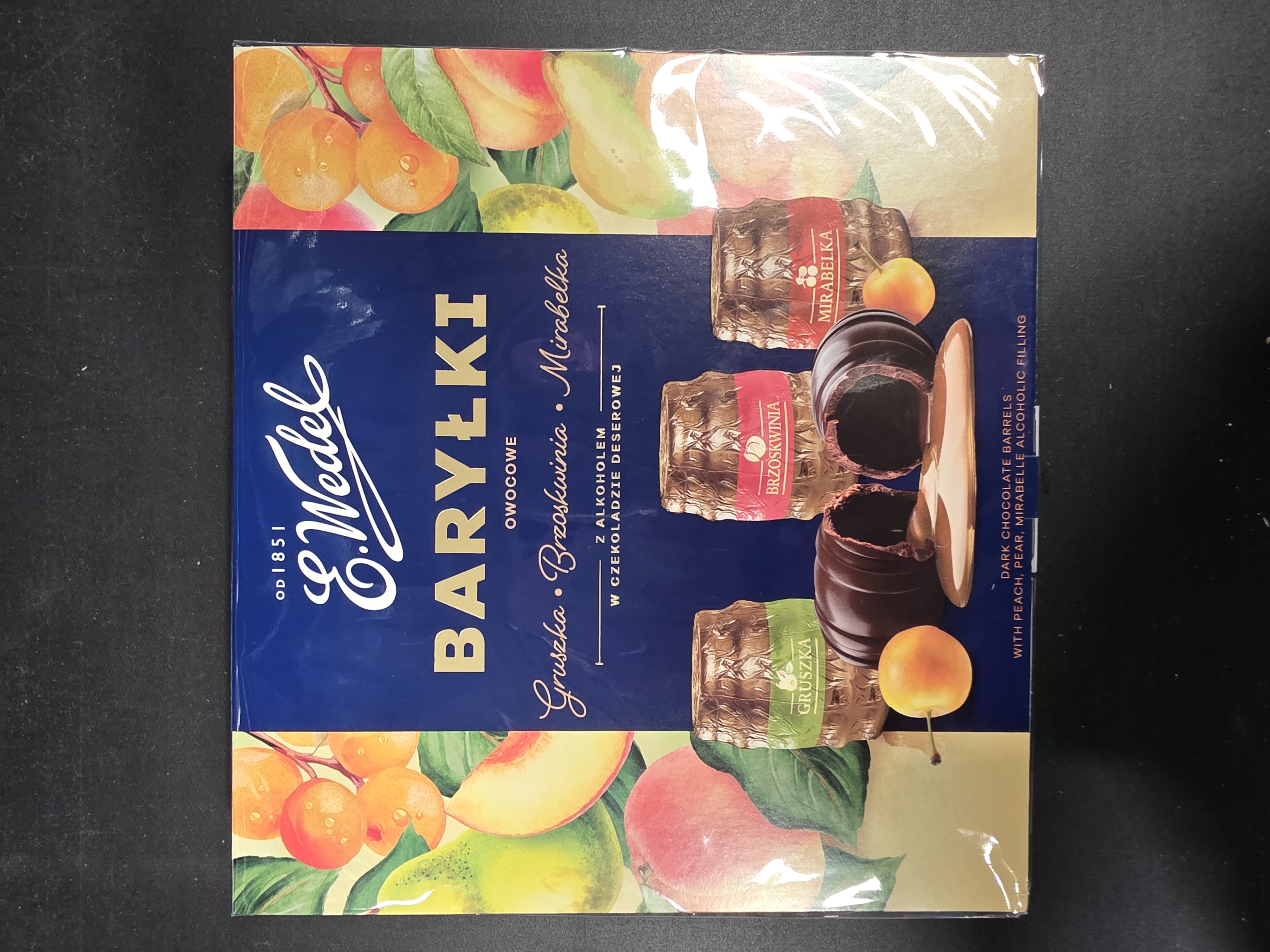 WEDEL BARYLKI GRUSZKA BRZOSKWINIA MIRABELKA 200G