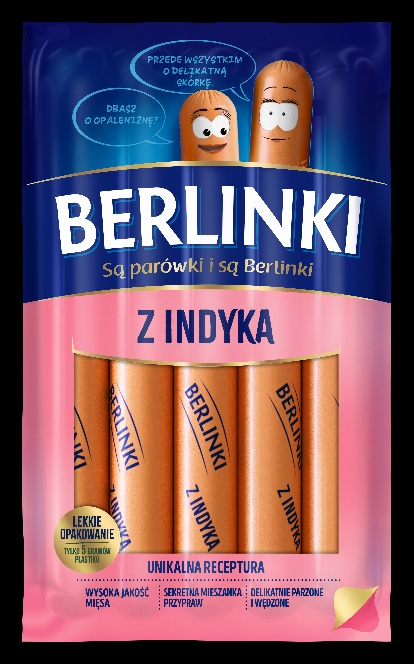 MORLINY BERLINKI Z INDYKA 250G\1szt