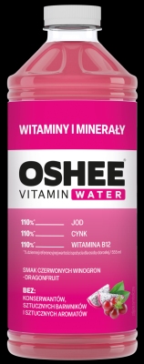 OSHEE VITAMIN WATER WITAMINY I MINERALY 1,1L SK/6 SZT