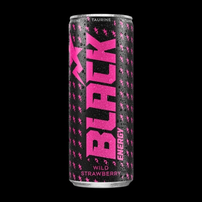 BLACK ENERGY WILD STRAWBERRY 250ML SK/12 SZT