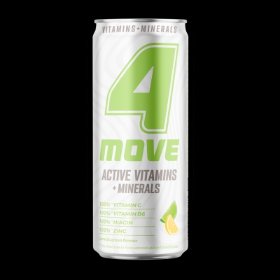 4MOVE NAPOJ VITAMINY MINERALY LIME LEMON 330ML PUSZKA SK/24 SZT