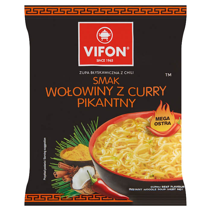 VIFON ZUPA WOLOWINA Z CURRY PIKANTNY 70G/1 SZT