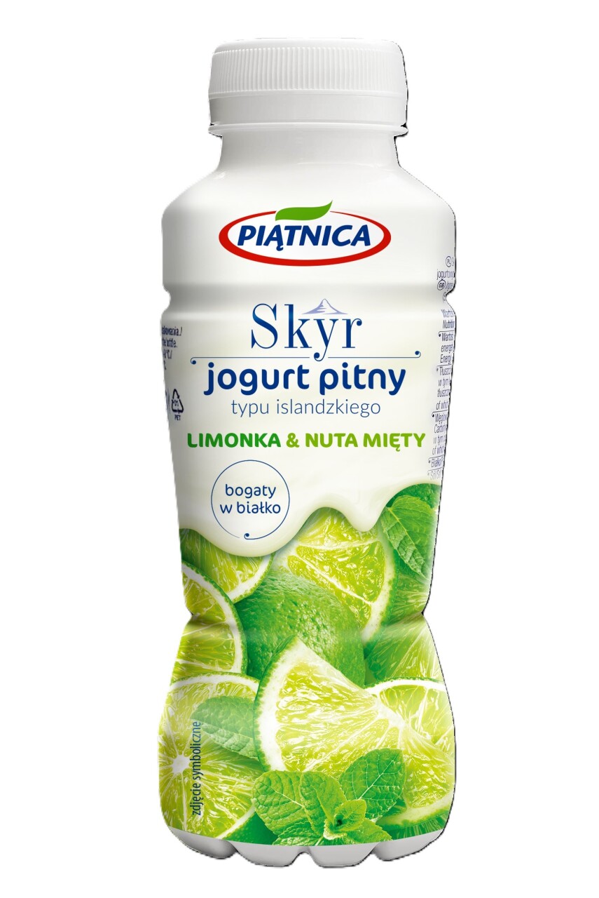 PIATNICA JOGURT PITNY SKYR LIMONKA MIETA 330ML