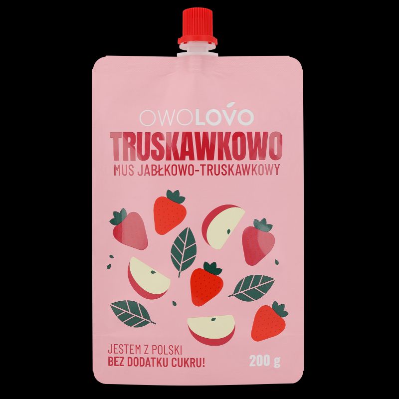 OWOLOVO MUS TRUSKAWKA JABLKO 200G\1szt