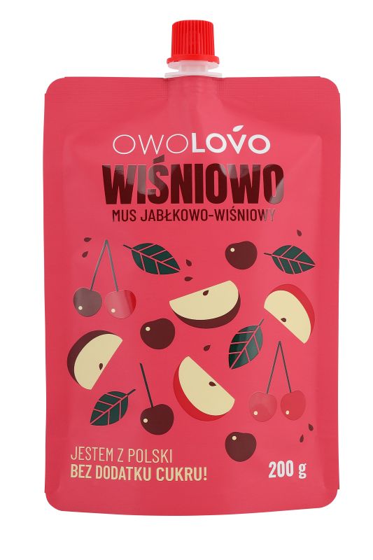 OWOLOVO MUS WISNIA JABLKO 200G\1szt