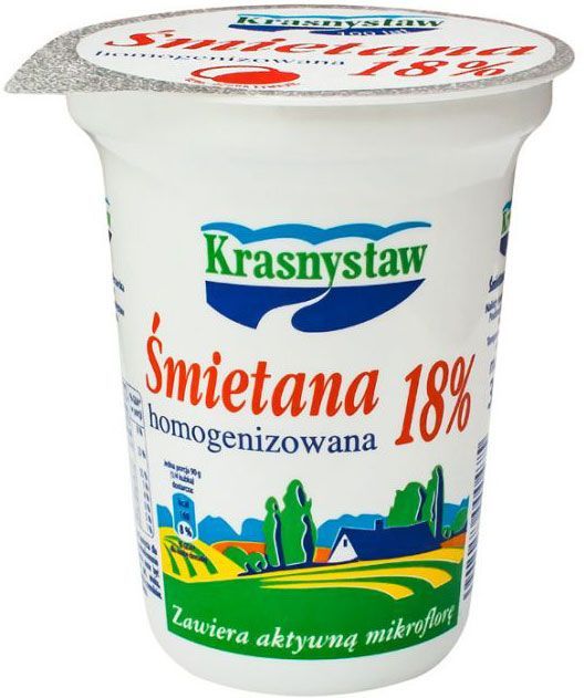 KRASNYSTAW SMIETANA 18% 300G\12szt