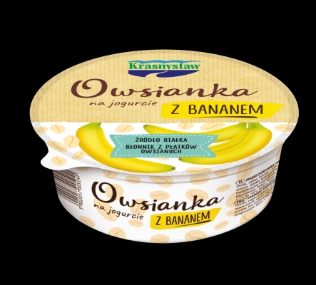KRASNYSTAW OWSIANKA NA JOGURCIE Z BANANEM 250G/1 SZT