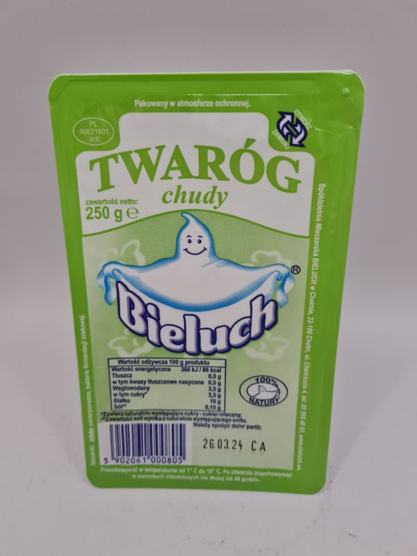 BIELUCH TWAROG CHUDY 250G/8 SZT