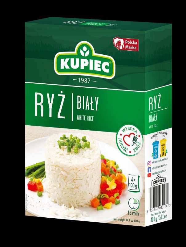 KUPIEC RYZ DLUGOZIARNISTY BIALY 100GX4\1szt