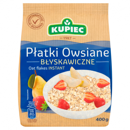 KUPIEC PLATKI OWSIANE BLYSKAWICZNE 400G\1szt