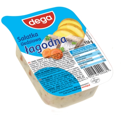 DEGA SALATKA SLEDZIOWA LAGODNA 150G/1 SZT