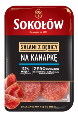 SOKOLOW SALAMI NA KANAPKE PLASTRY 100G\1szt