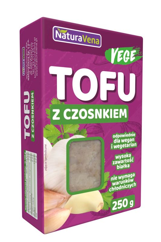 NATURAVENA TOFU CZOSNKOWE KOSTKA 250G\1szt