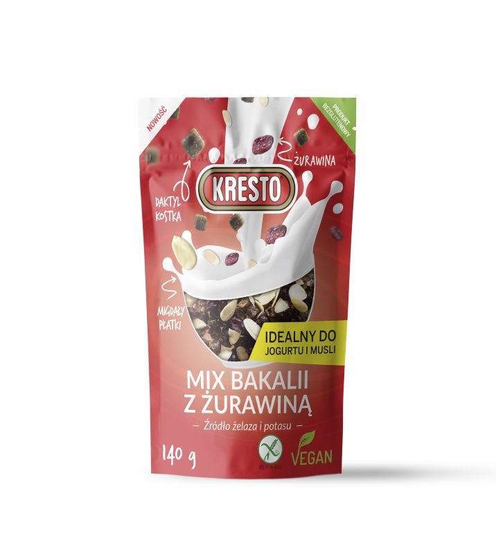 KRESTO MIX BAKALII Z ZURAWINA 140G\1szt