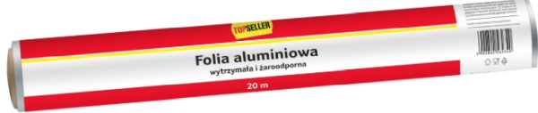 TOPS FOLIA ALUMINIOWA 20M
