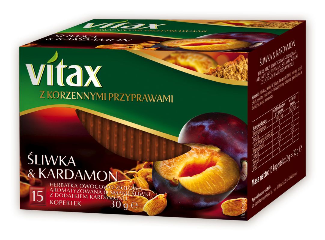 VITAX HERBATA SLIWKA KARDAMON 15KOP\1szt