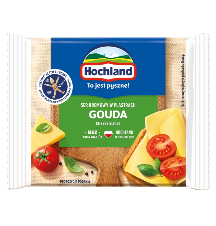 HOCHLAND PLASTRY TOPIONE GOUDA 130G/10 SZT