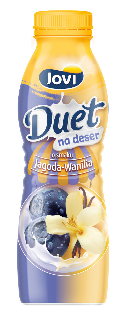 JOVI JOGURT DUET JAGODA WANILIA 350G/1 SZT