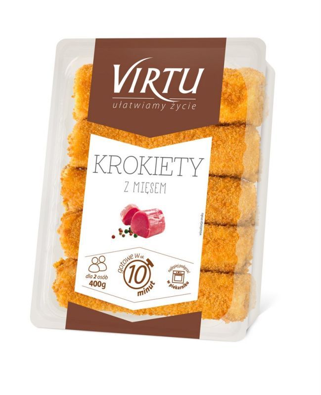 VIRTU KROKIETY Z MIESEM 400G/6 SZT