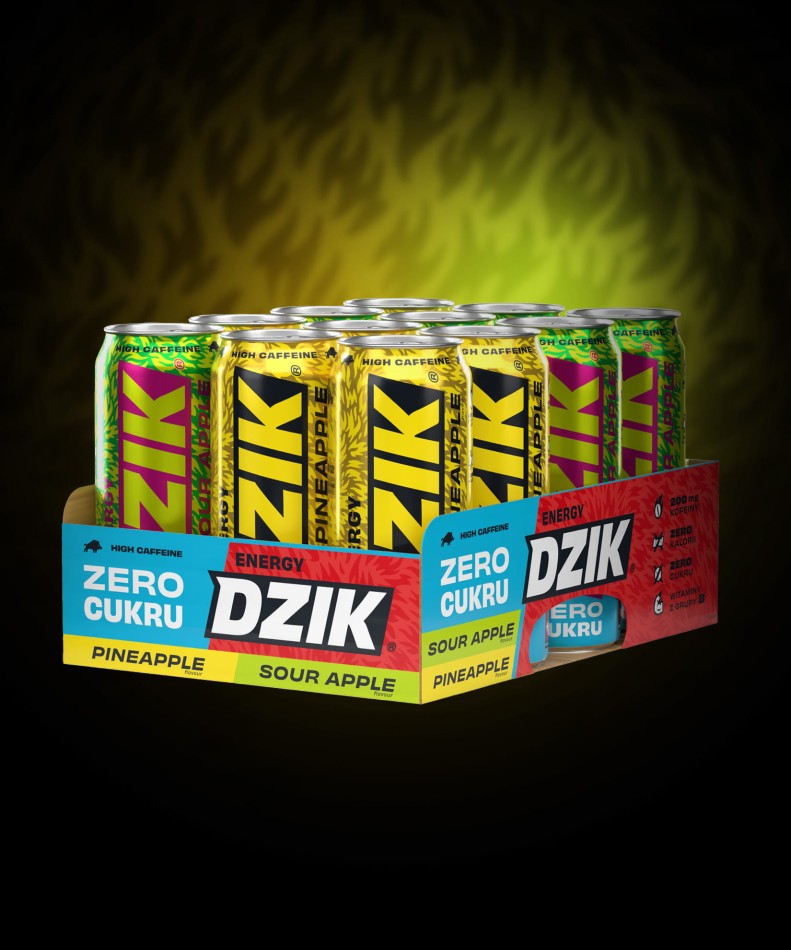 DZIK ENERGY ZERO KALORII SOUR APPLE 500ML/24 SZT