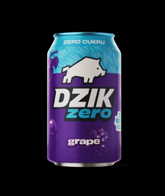 DZIK NAPOJ ZERO GRAPE 330ML SK/24 SZT