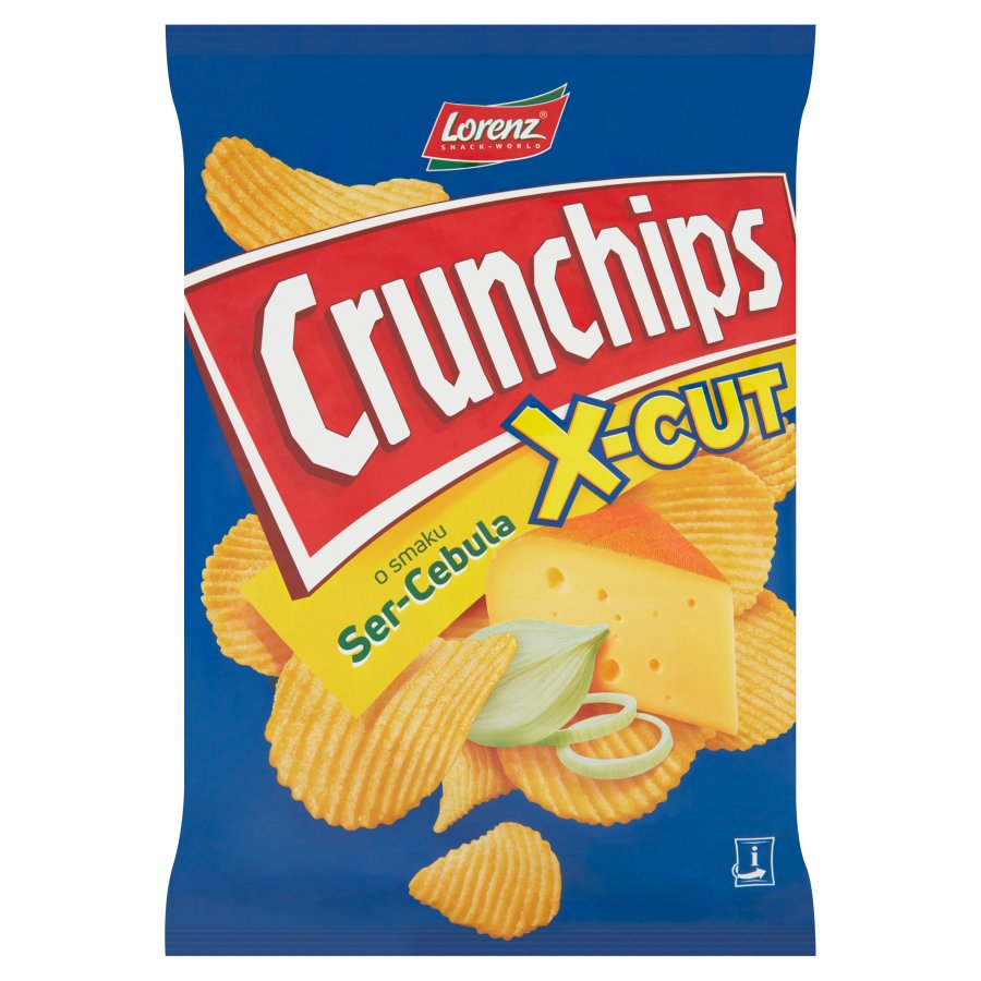 CRUNCHIPS X-CUT SER CEBULA 140G\1szt